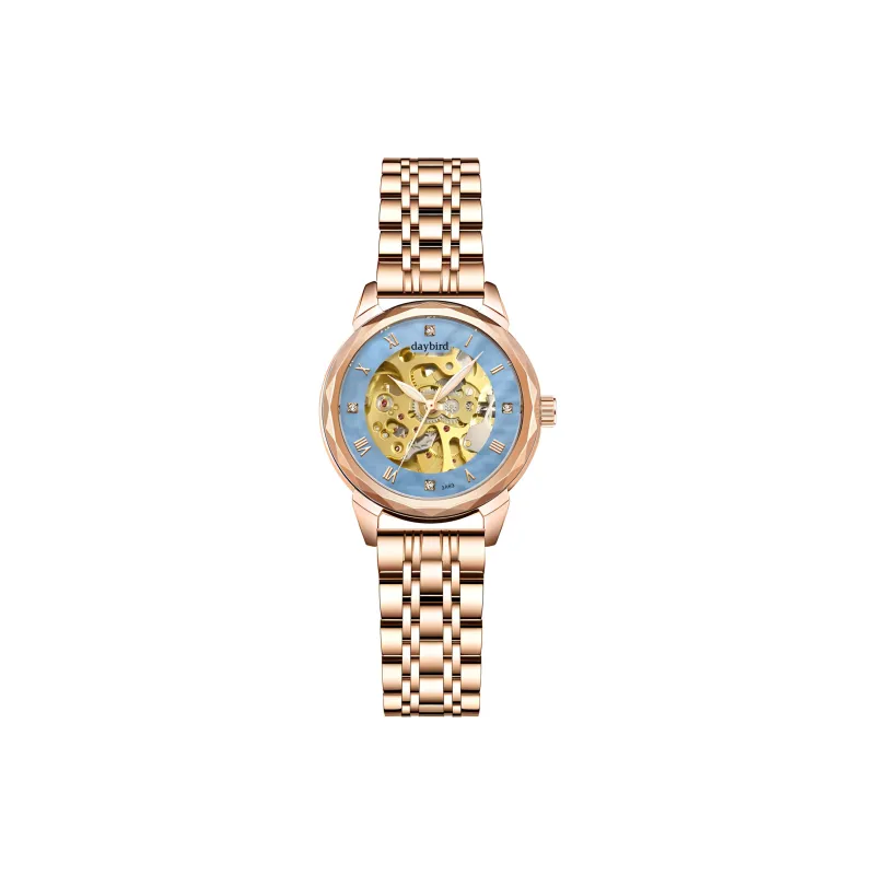 DAYBIRD Automatic Mechanical Movement Watch Women's Watch Cut-Out Dial-4