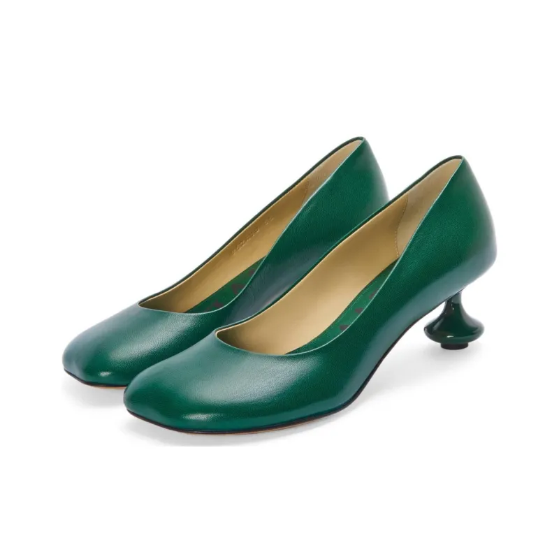 LOEWE Toy Irregular Heel High Heels 4.5cm Women's Green-3