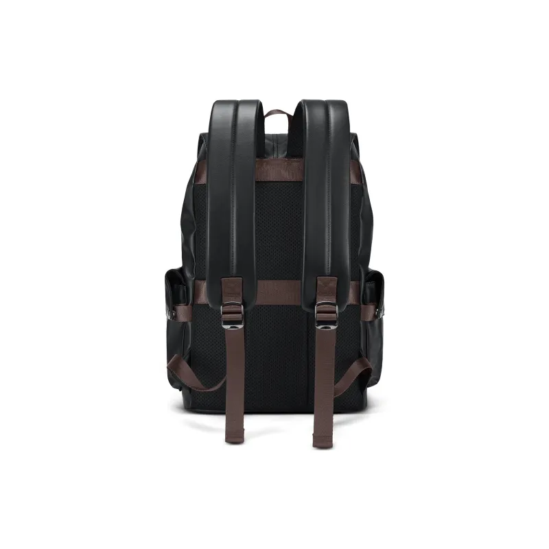 SEPTWOLVES PVC Polyvinyl Chloride Computer Backpack Business Large Capacity Backpack QPL Regular Unisex Black-3