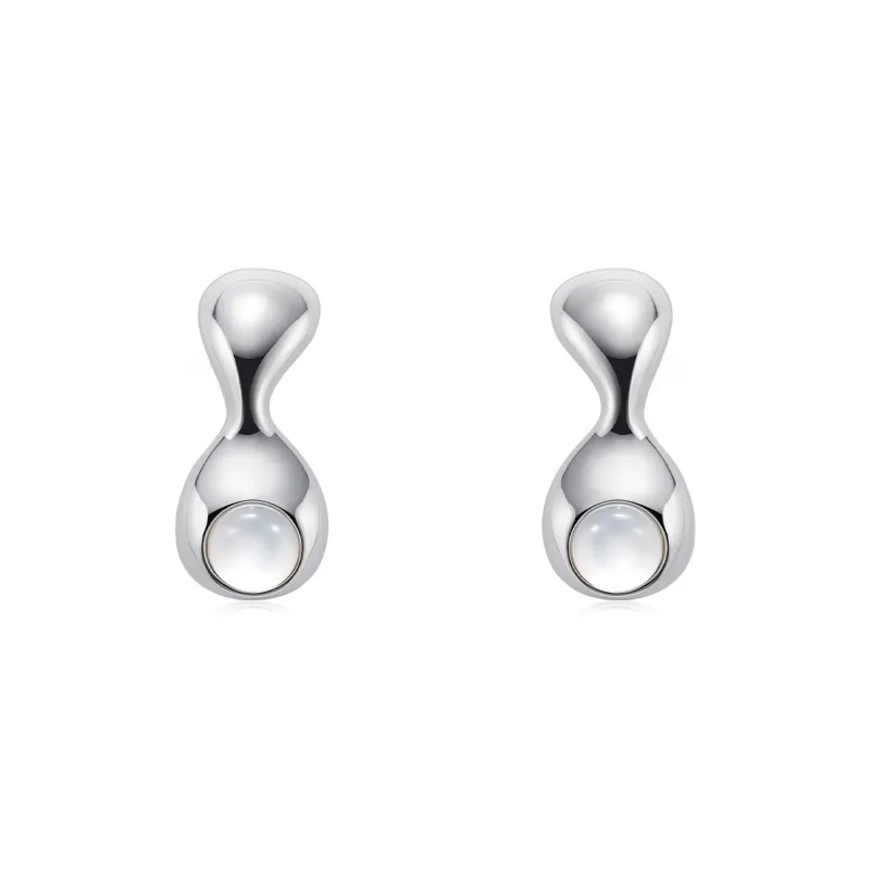 HUSSAIN Mother Of Pearl Earrings Women's-0