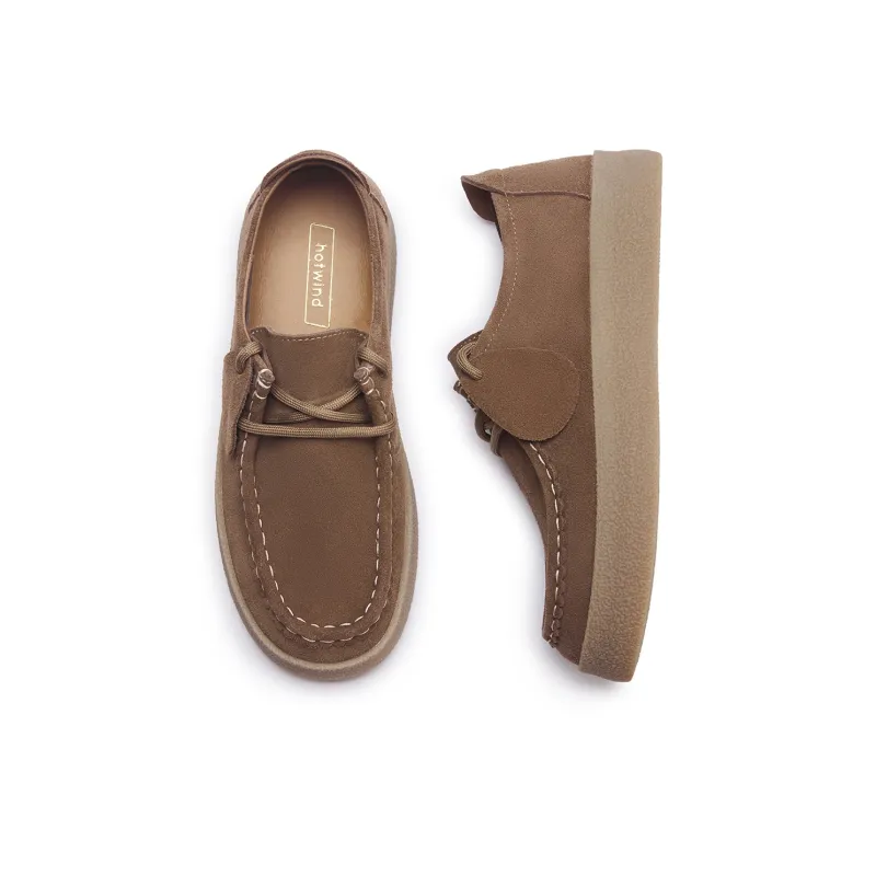 Hotwind Pinecone Grey Series Loafers Women's-1