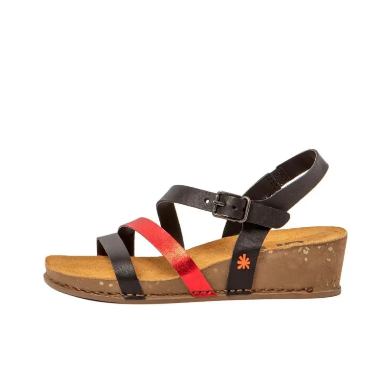 Art I LIVE Strap Sandals 4.5cm Women's Black-0