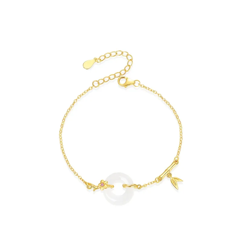 CHINA GOLD Chalcedony Bracelets Women's-0