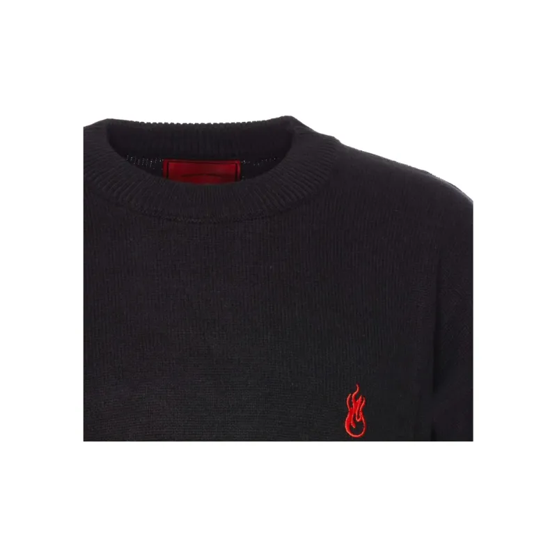Vision Of Super Logo Embroidered Crewneck Jumper-2