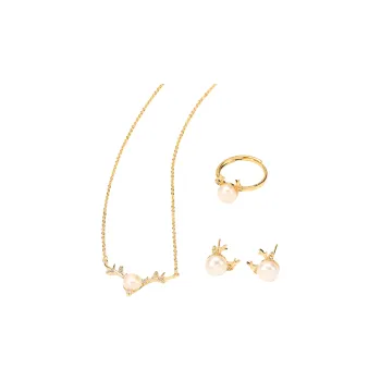 Vegetarian Zircon Freshwater Pearl Stud Earrings Women's