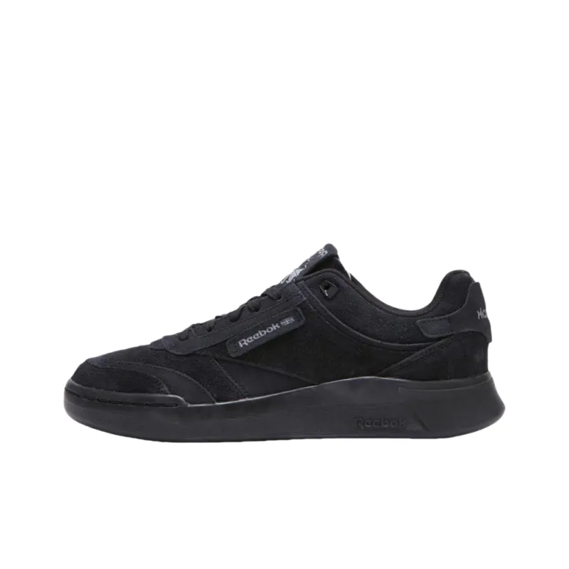 Reebok Club C Anti Slip Wear Resistant Low Top Skateboard Shoes Unisex Black-0
