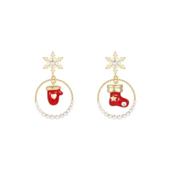 Vegetarian S925 Silver Stud Earrings Women's