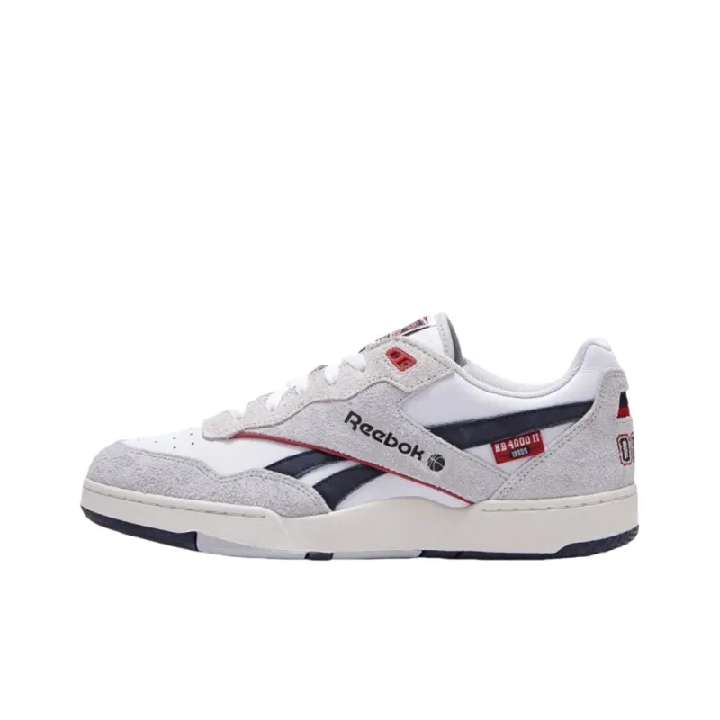 Reebok BB 4000 Anti Slip Wear Resistant Low Top Skateboard Shoes Unisex Gray-0
