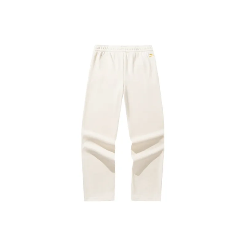 Anta Good Things Happen Casual Pants Women's Ecru-1