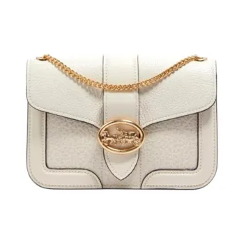 COACH Georgie Leather Small Square Bag Dionysus Shoulder Bag Women's White