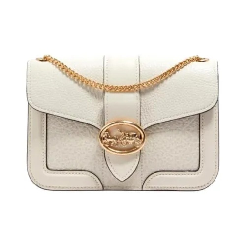COACH Georgie Leather Small Square Bag Dionysus Shoulder Bag Women
s White