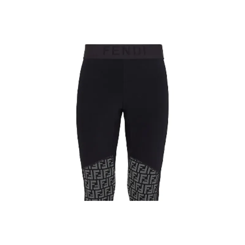FENDI Leggings Women's Black-4