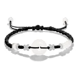 Butterfly Peaceful Buckle Bracelet-Black Cord Style