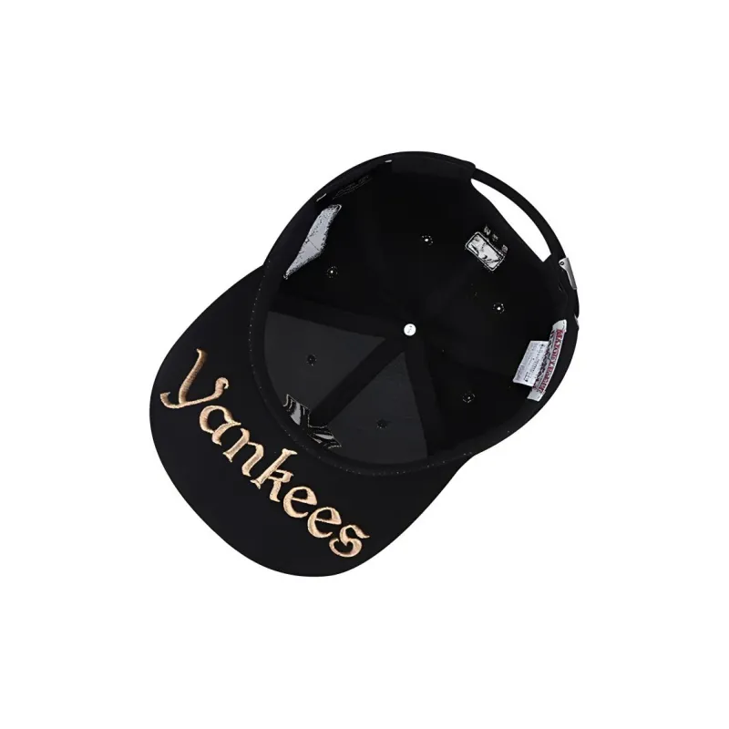 MLB Wool Blend Baseball Caps CP85 Unisex Black/Gold-1