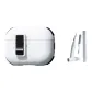 [One-Touch Automatic Lid, White+Ring Clip Lanyard]Soft Shell | No Lid Loss | Supports Wireless Charging