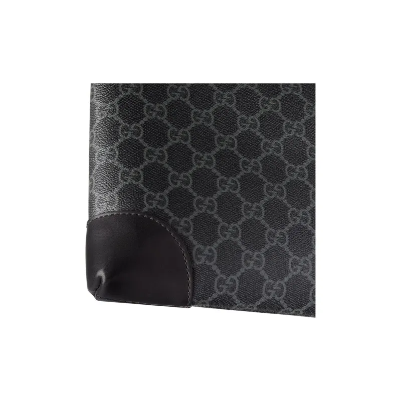 GUCCI GG Emblem Coated Material Clutch Small Size Men's Black-6