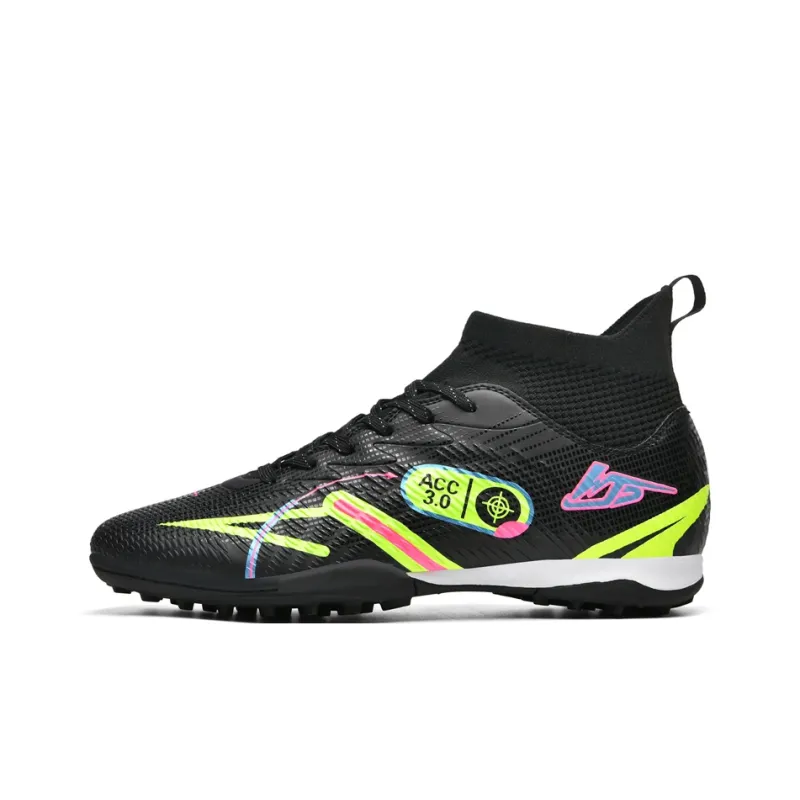 WEJIESS TF Rubber Broken Studs Soft Ground Firm Ground Anti-Slip Wear-Resistant Soccer Shoes Unisex-4