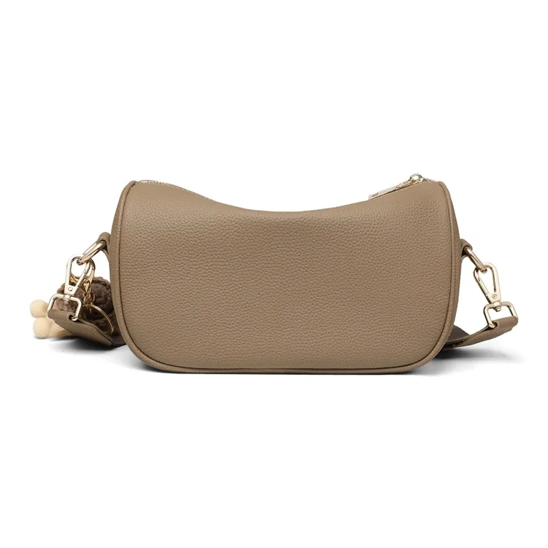 C°BANNER Cow Leather One Shoulder Crossbody Pillow Bag Regular Women's Elephant Gray-4