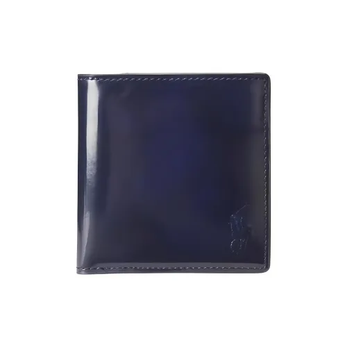 Polo Ralph Lauren Cow Leather Wallet Men's Marine Blue