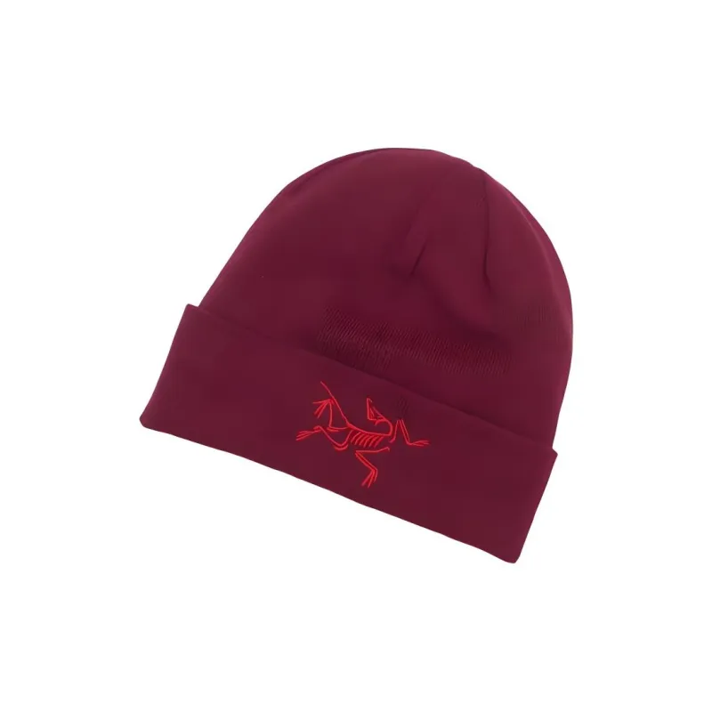 Arcteryx Knitted Fabric Beanies Unisex Bordeaux Burgundy-1