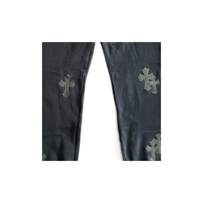 Chrome Hearts Knitted Sports Pants Unisex Black-7