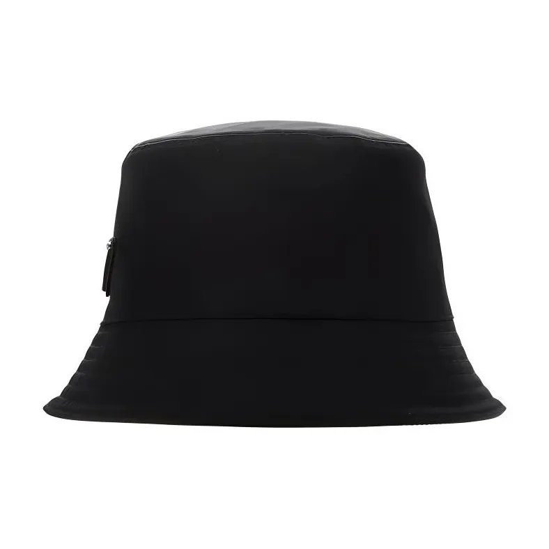 PRADA Signature Logo Plaque Bucket Hat-2