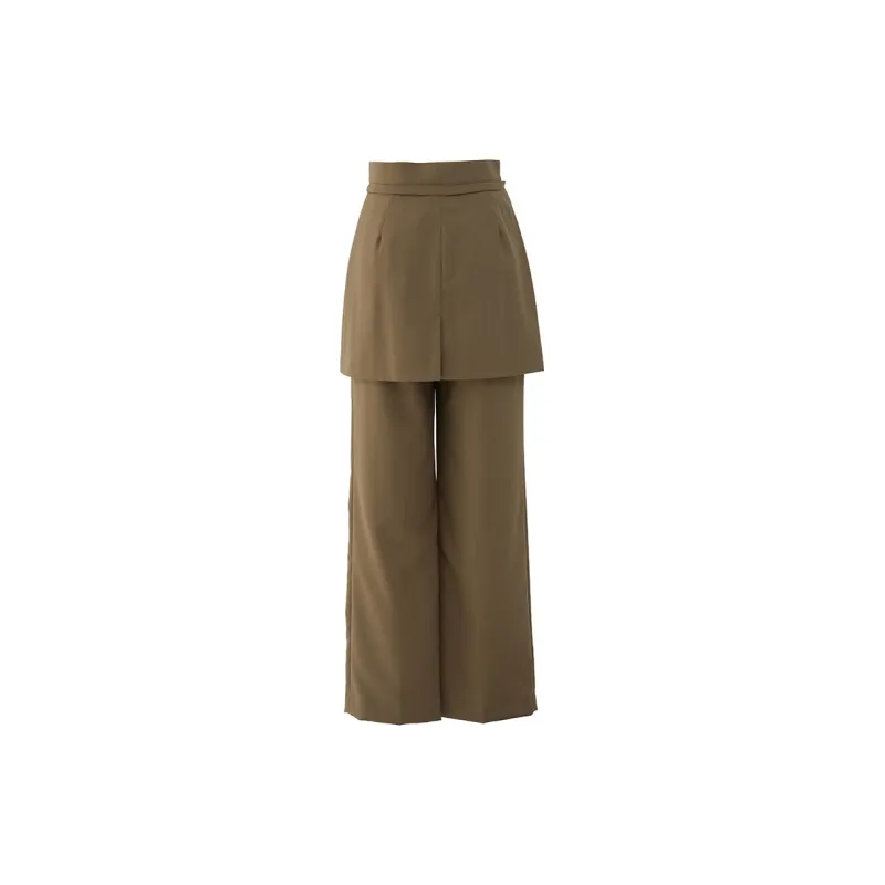 MASFER.SU Suit Trouser Women's Dark Khaki-1