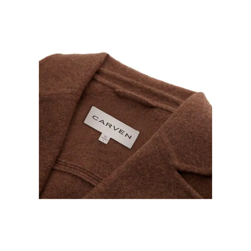 CARVEN FW23 Jackets Coats Women's Coffee-6