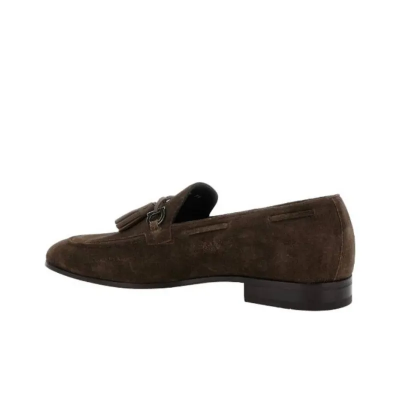 FERRAGAMO GANCINI Loafers Men's Umber-3