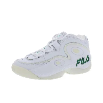 FILA Grant Hill 3 Anti Slip Wear Resistant Mid Top Basketball Shoes Men's White