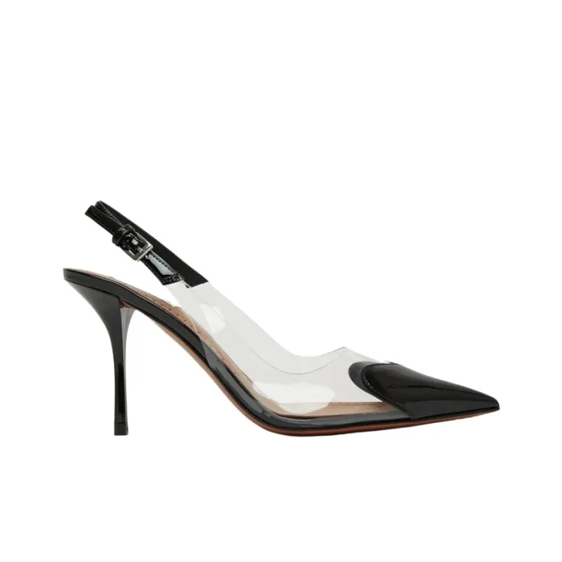 Alaia Coeur Slim Heel High Heels 9cm Women's Black-1