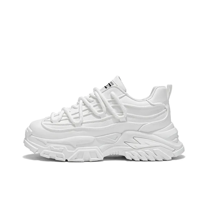 JKEM Anti-Slip And Wear-Resistant Height Increasing Low-Top Chunky Sneakers Men's-5