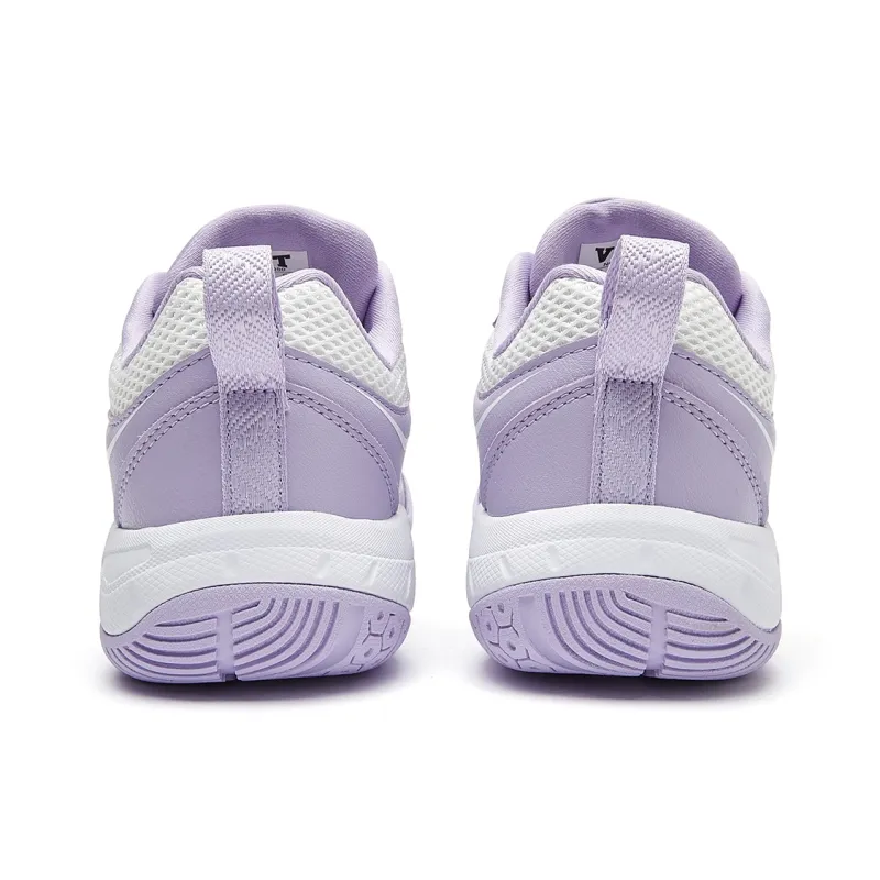 VOIT Coverage Lightweight Rebound Low Top Badminton Shoes Women's Purple White-4
