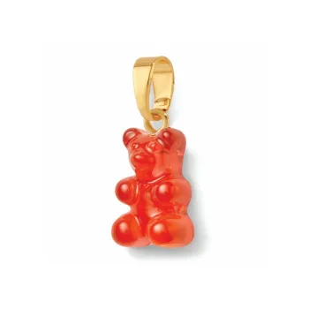 Crystal Haze Brass Gold-Plated 18K Gold Resin Pendants Women's Red