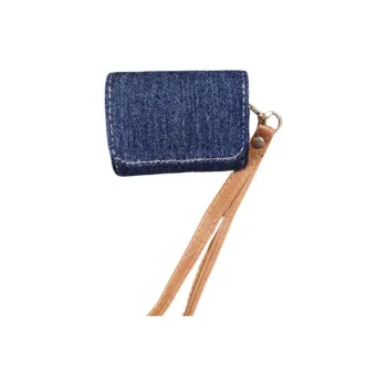 Baohuguang Compatibility With AirPods 1/4/pro 2 TPU Denim Minimalist Fully Enclosed Headphone Cases