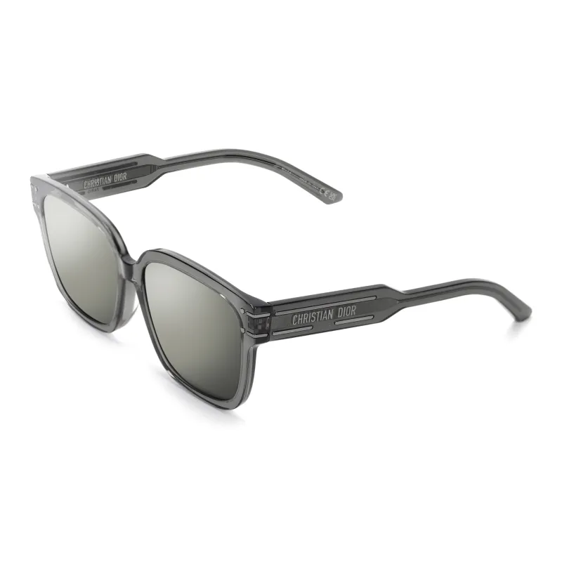 DIOR Acetate Square Sunglasses Women's Gray-0