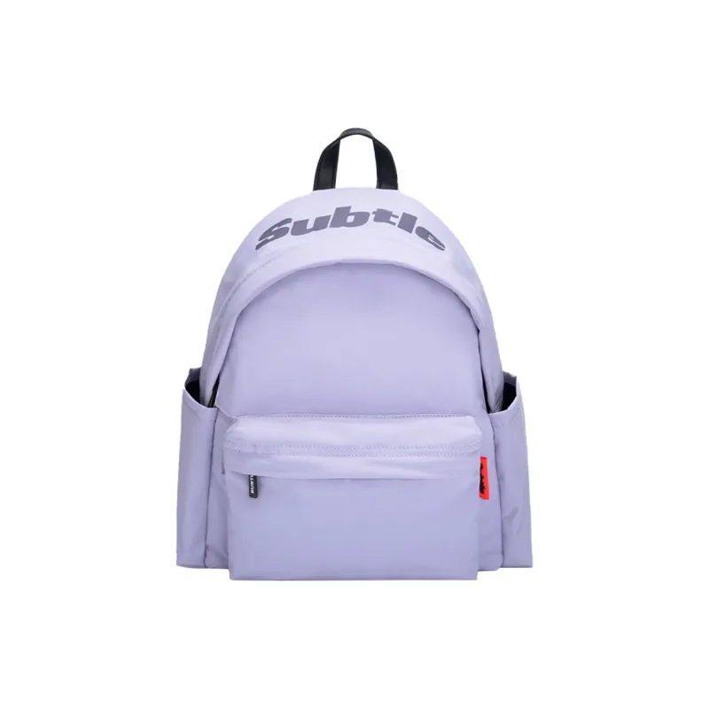 Subtle Nylon Backpack Trumpets Unisex Wood Brown, Mint Purple, Black, Peach Pink-4