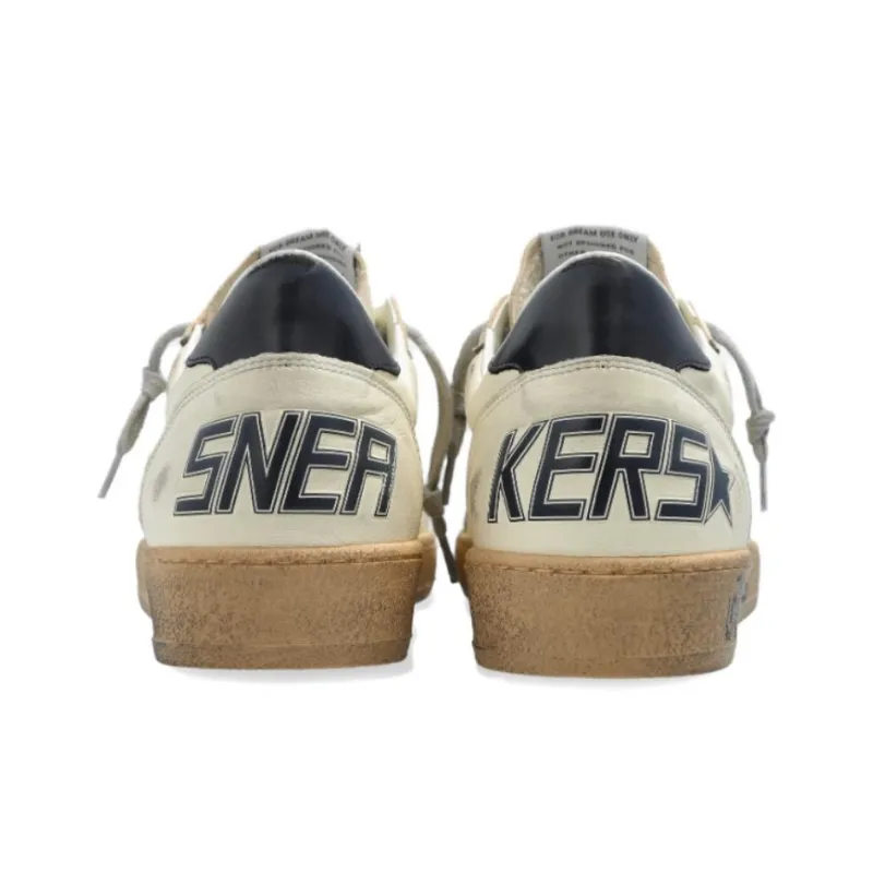 Golden Goose Ball Star Low Top Skateboard Shoes Men's White-4