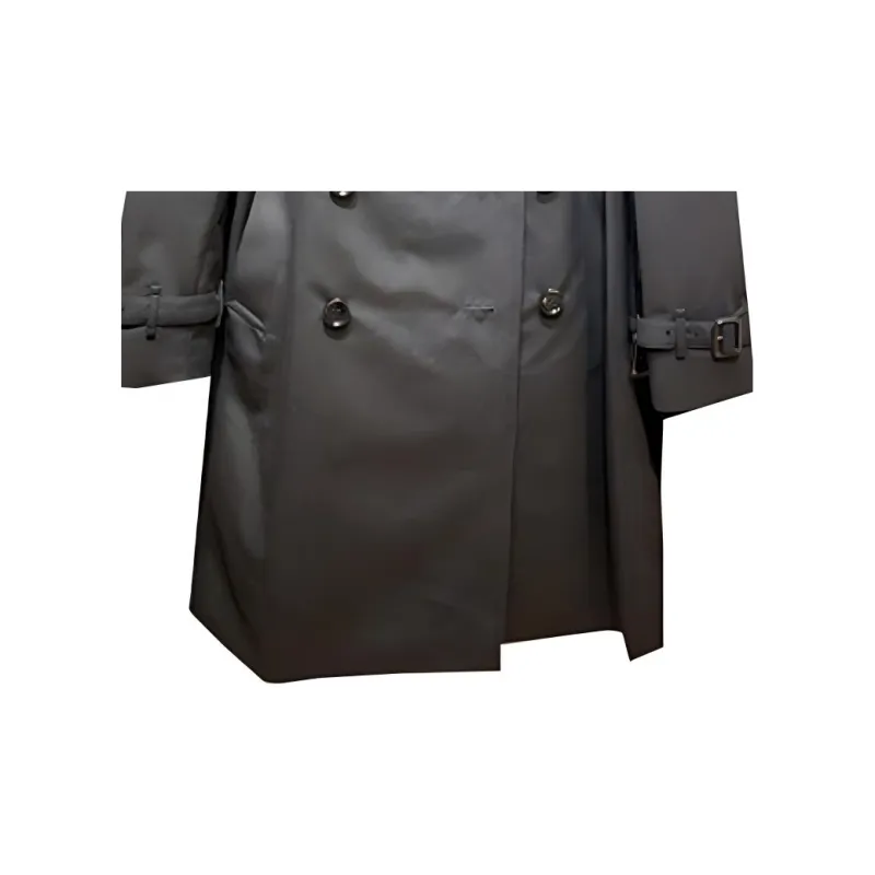 Burberry Trench Coat Men's Black-5