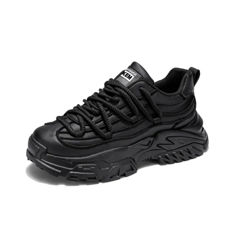 JKEM Anti-Slip And Wear-Resistant Height Increasing Low-Top Chunky Sneakers Men's-1