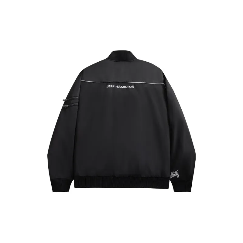 JEFF HAMILTON Baseball Jacket Unisex Black-1