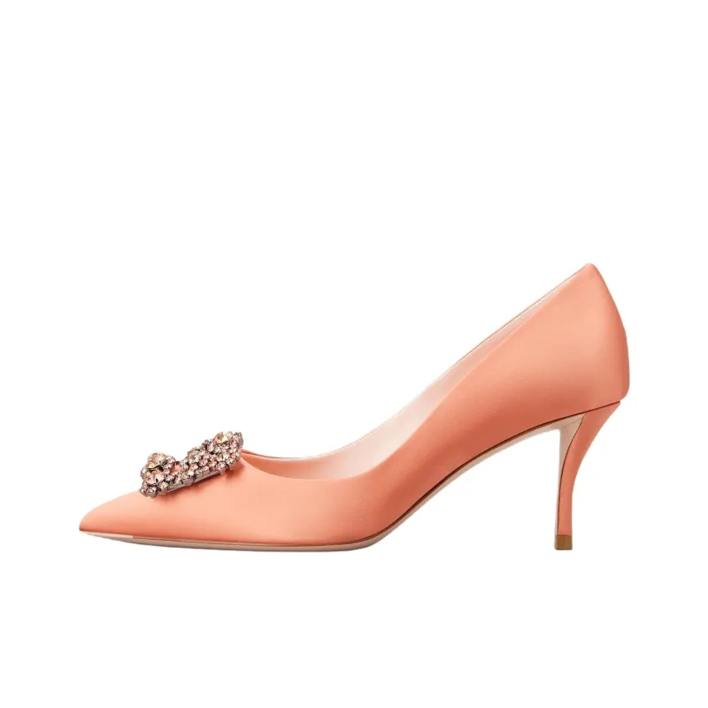 Roger Vivier Efflorescence Embellished Pointed Toe Pumps-0