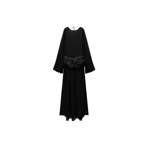 ZARA Long-Sleeved Dresses Women's Black