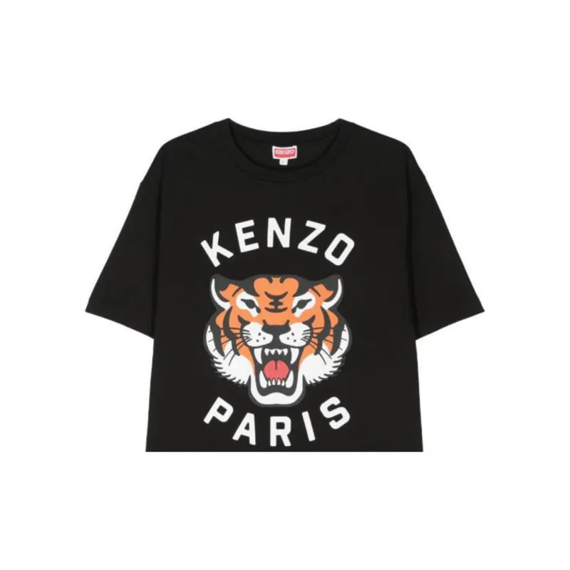 KENZO Lucky Tiger Cotton T shirt-4