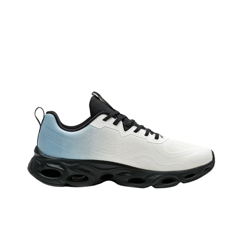 XTEP Cushioned Wear-Resistant Water-Resistant Low-Top Casual Running Shoes Men's White Blue-1