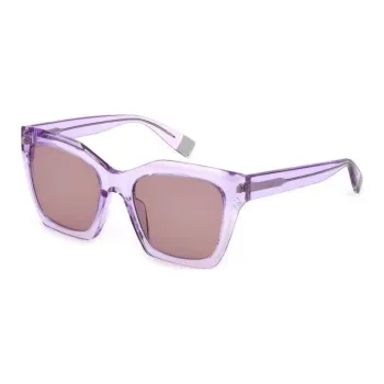 Furla Plastic Square Sunglasses Women's Purple