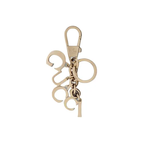 GUCCI Metal Keychains Unisex Gold