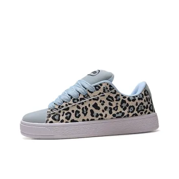 STUR YSN Low Top Skateboard Shoes Women's Leopard Print