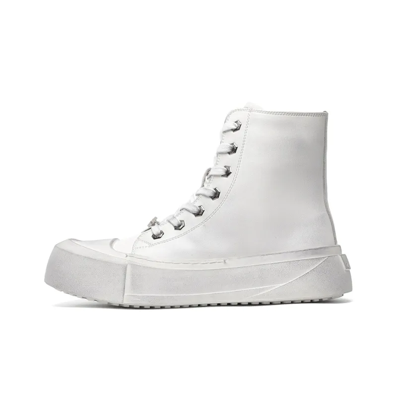 Jerden Smith Slip Resistant Waterproof Abrasion Resistant High Top Skateboard Shoes Unisex-0