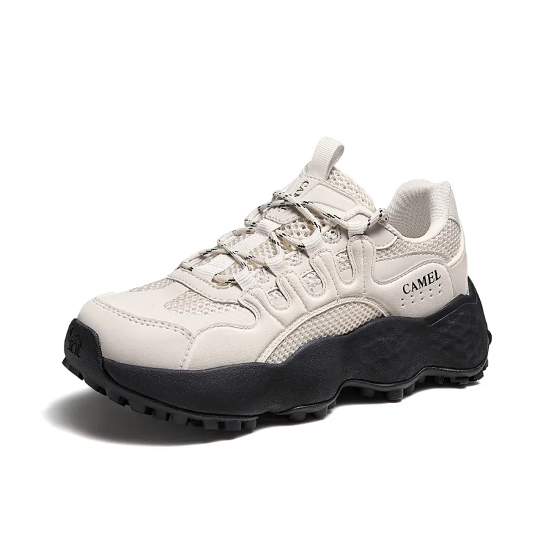 CAMEL Peanut Shoe Breathable Height Increase Low Top Casual Shoes Women's-2